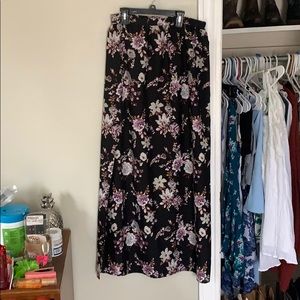 Floral maxi skirt